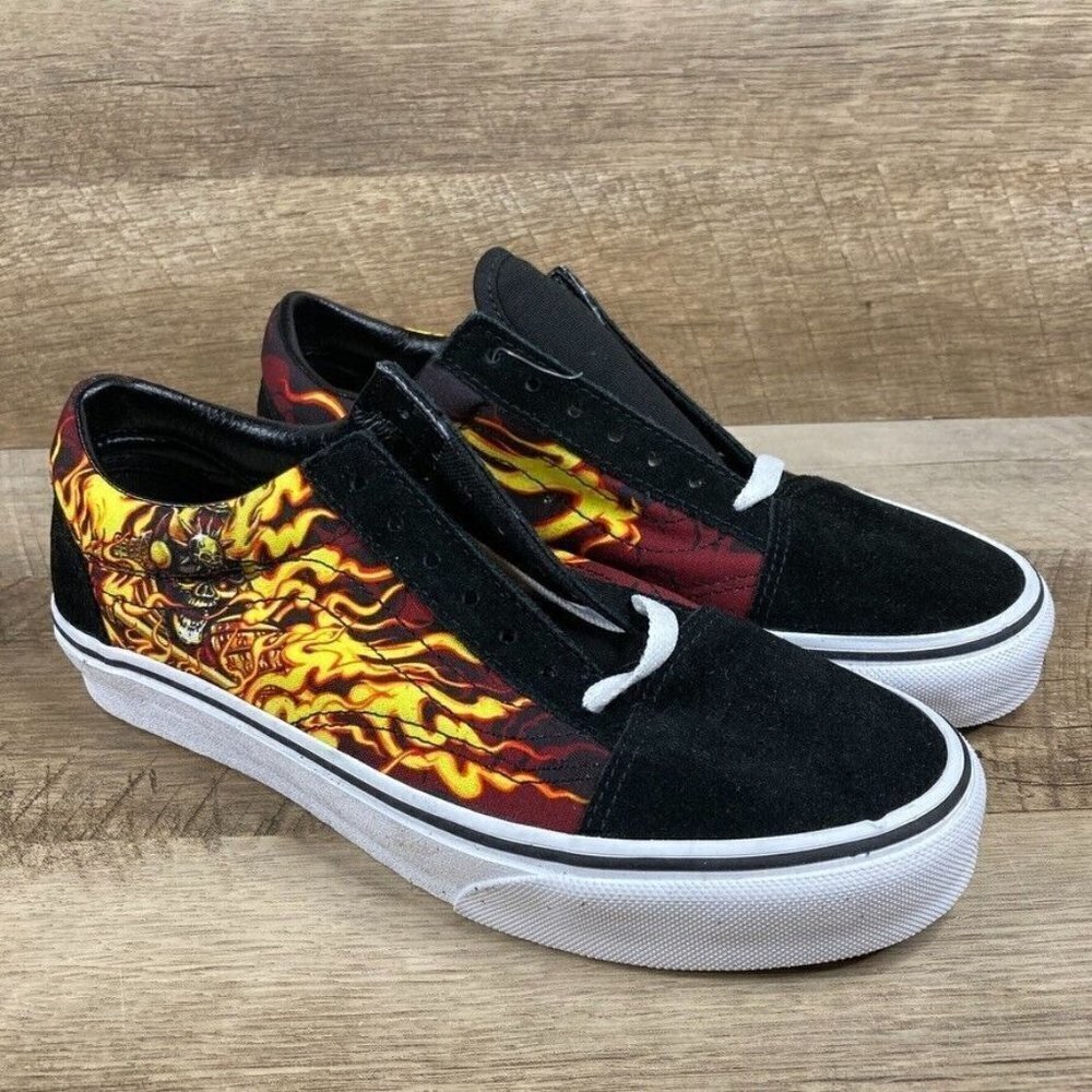 Vans Old Skool Samurai Rising Black/Multi Skate Shoes Womens 7, Mens 5.5 NEW